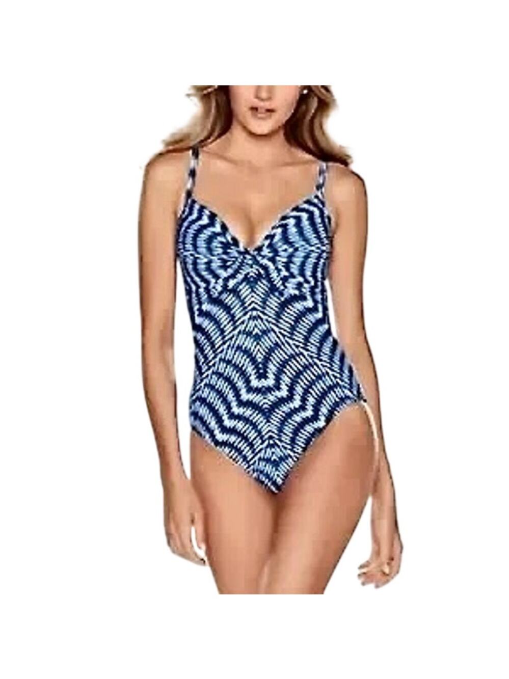 Miraclesuit Hypnotique Bette Underwire One Piece Swimsuit Shibori Tie Dye Geo